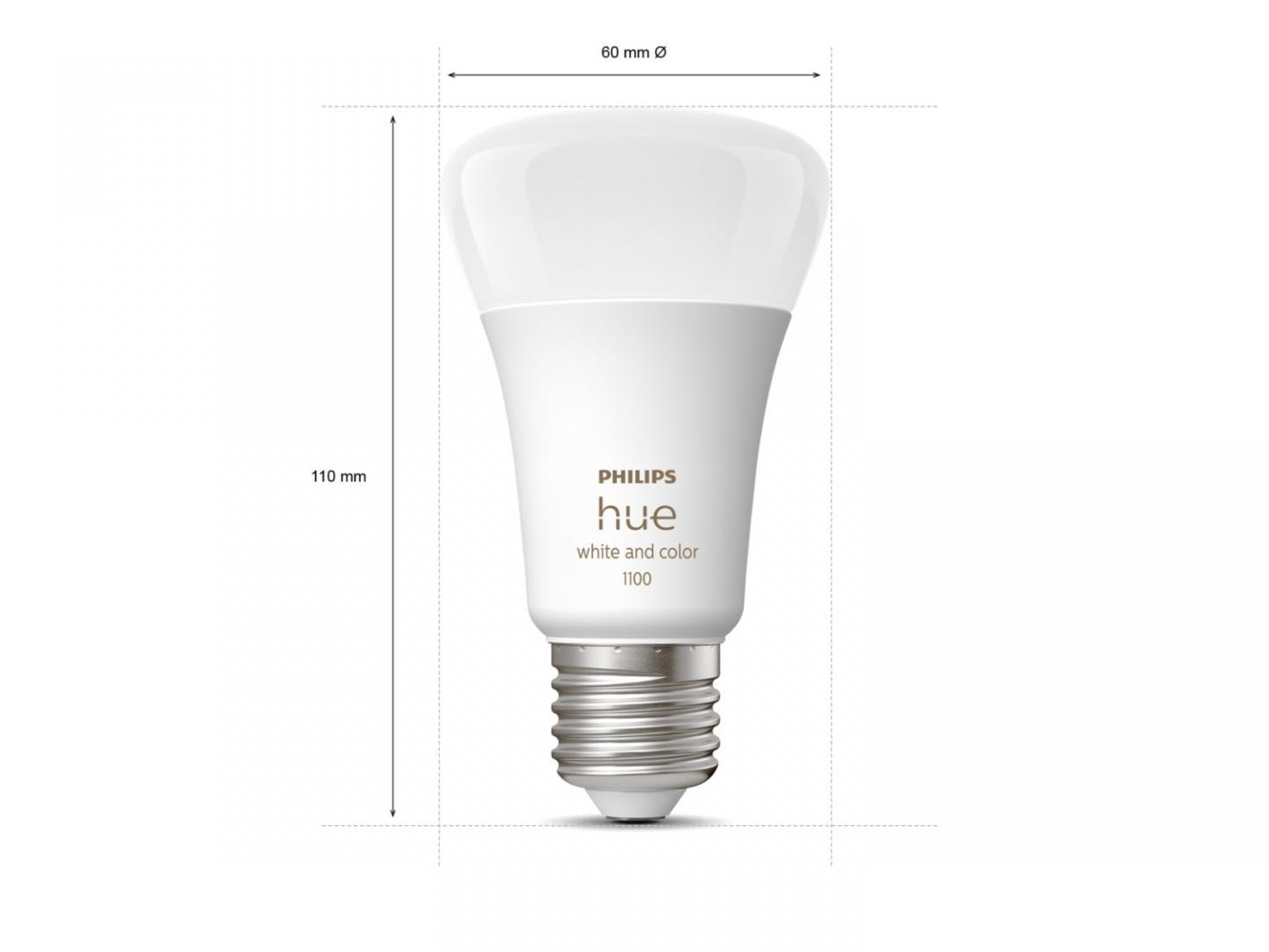 Pachet 2 Becuri LED RGB inteligente Philips Hue A60, Bluetooth, - imagine 4
