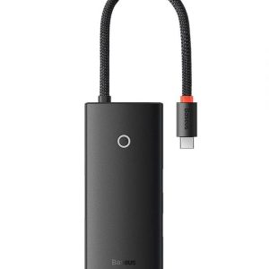 Docking station Baseus Lite, USB Type-C, 100W, Negru, 2 ani