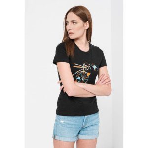 TSHIRT CASUAL F BICICLETA COLOR BLACK-S