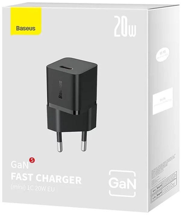 Incarcator retea Baseus, GaN5 Fast Charger mini 20W, 1 x - imagine 5