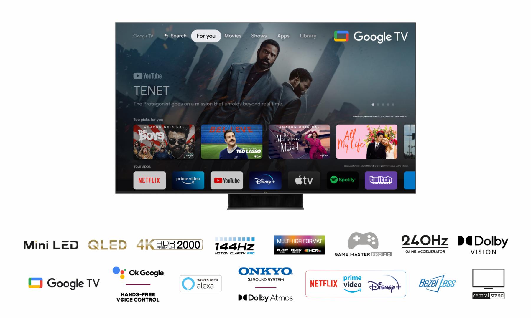 Televizor Smart QLED TCL 55C845 139,7 cm (55") 4K Ultra - imagine 3