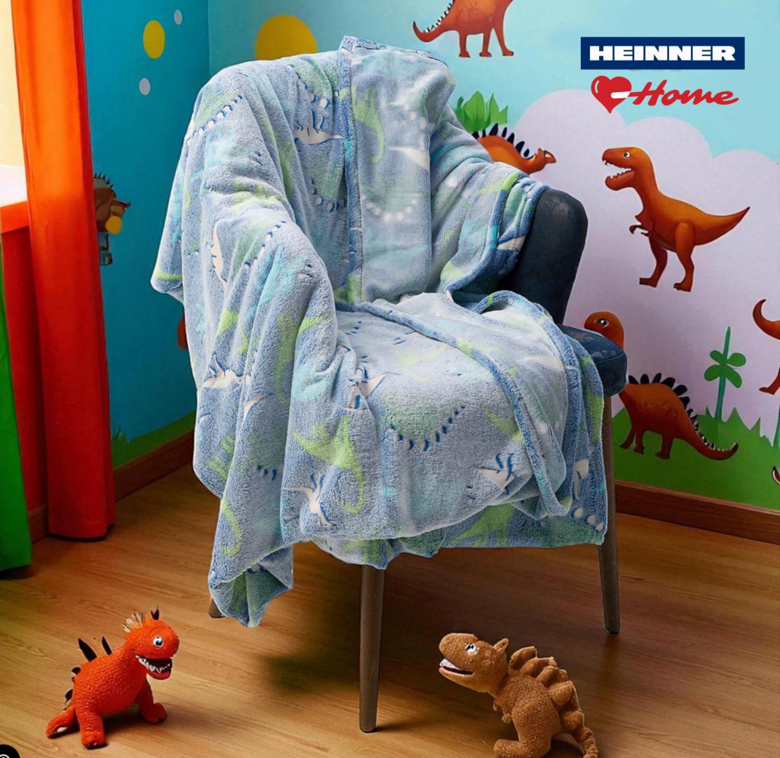 Patura model fosforescent,Dino,160x200 - imagine 3