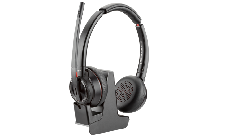 Casti Head-band Poly Savi 8220 UC, Wireless/Wired, noise-canceling, Negru