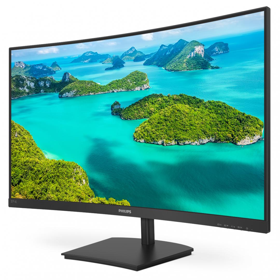 Monitor Consumer Philips 271E1SCA/00, 27", 1920 x 1080 pixeli, Black, - imagine 15