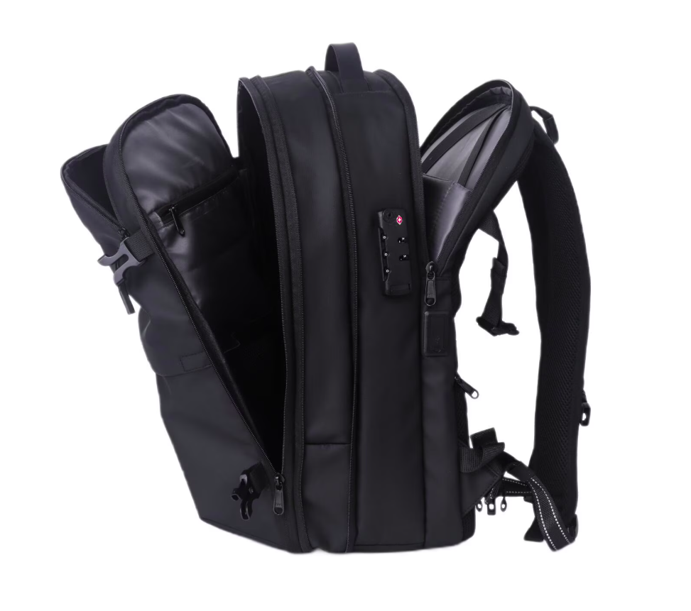 Rucsac laptop LEMONTTI Smart Premium, Negru, 2 ani Garantie - imagine 8