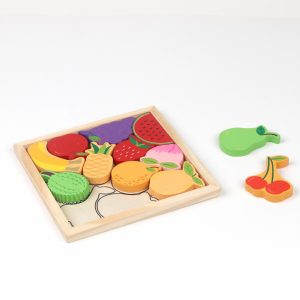 PUZZLE DIN LEMN CU FRUCTE, 12 PIESE
