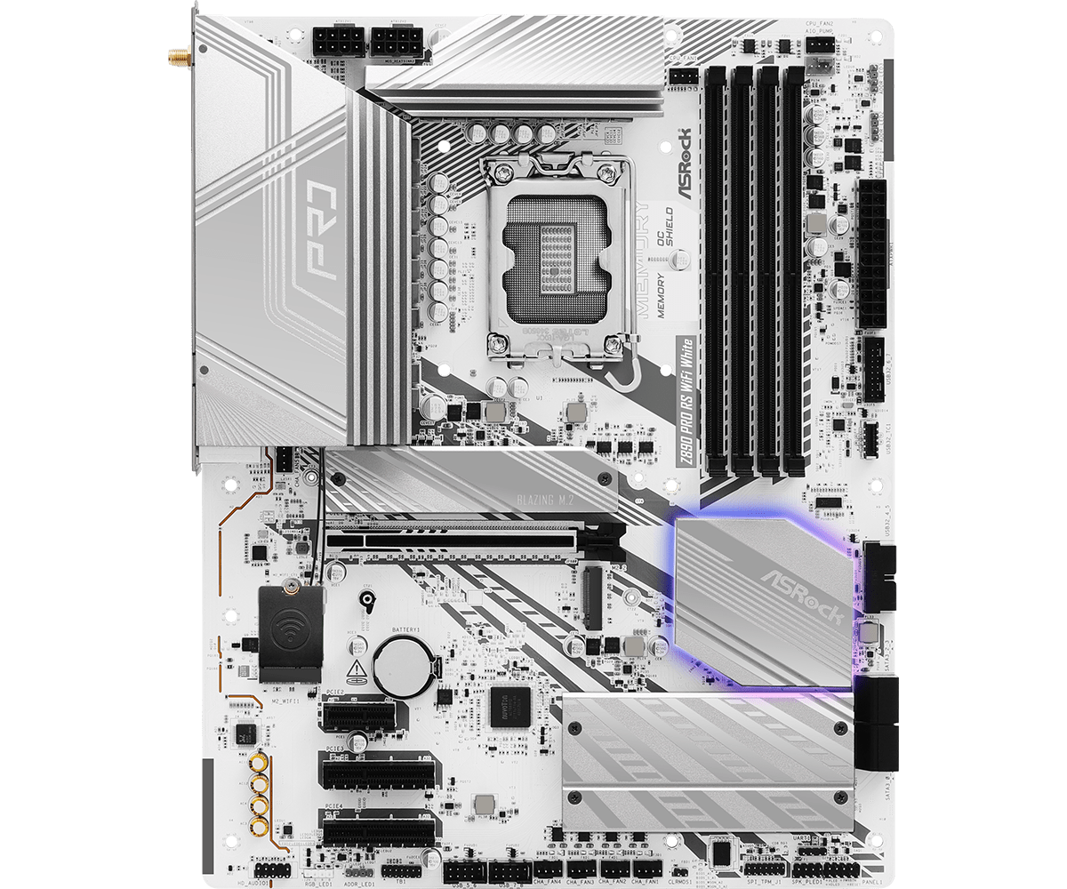 Placa de baza ASRock Z890 Pro RS WiFi White, Socket - imagine 4