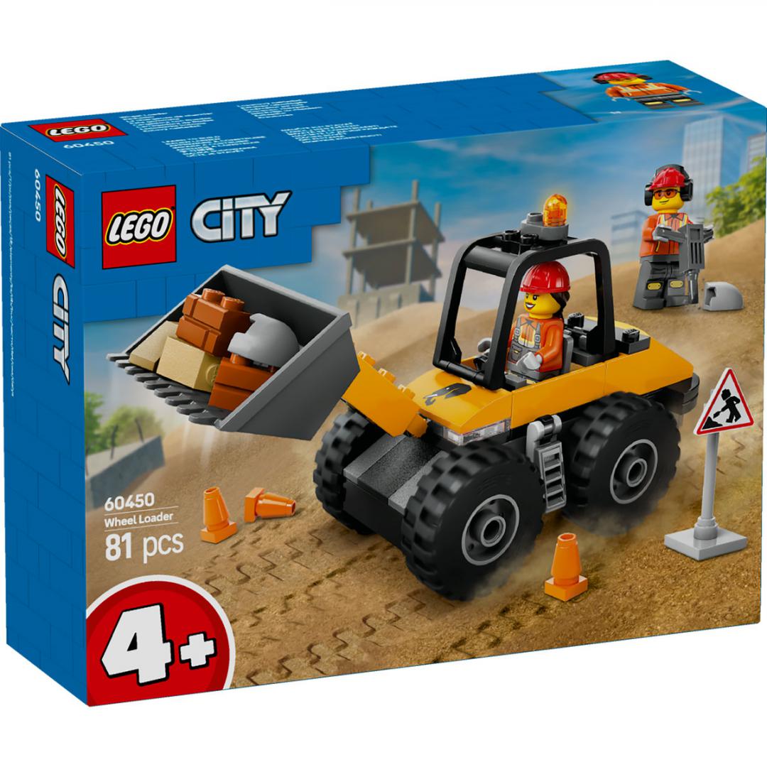 INCARCATOR PE ROTI GALBEN PENTRU CONSTRUCTII, LEGO 60450 - imagine 3