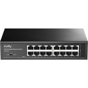 CUDY 16-Port Gigabit Light Managed Switch, 16 Gigabit RJ45 Ports,