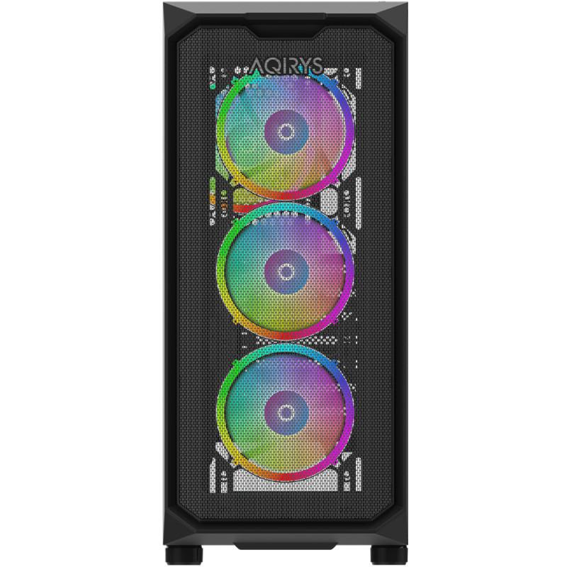 Carcasa AQIRYS Wezen PRO, RGB, Mid Tower, Black - imagine 4