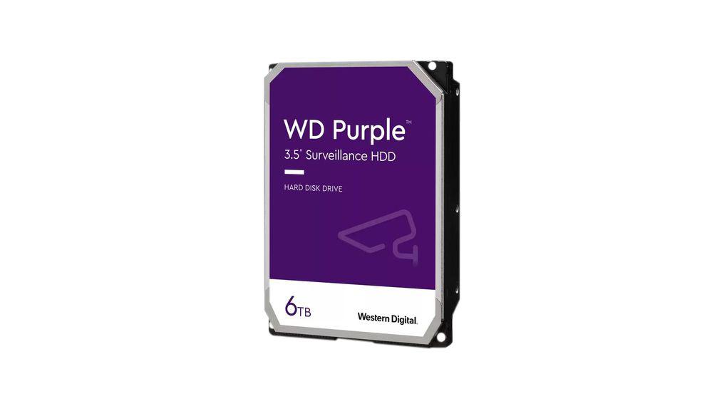 HDD Surveillance WD Purple, 6TB, 5400RPM, 256MB, SATA III