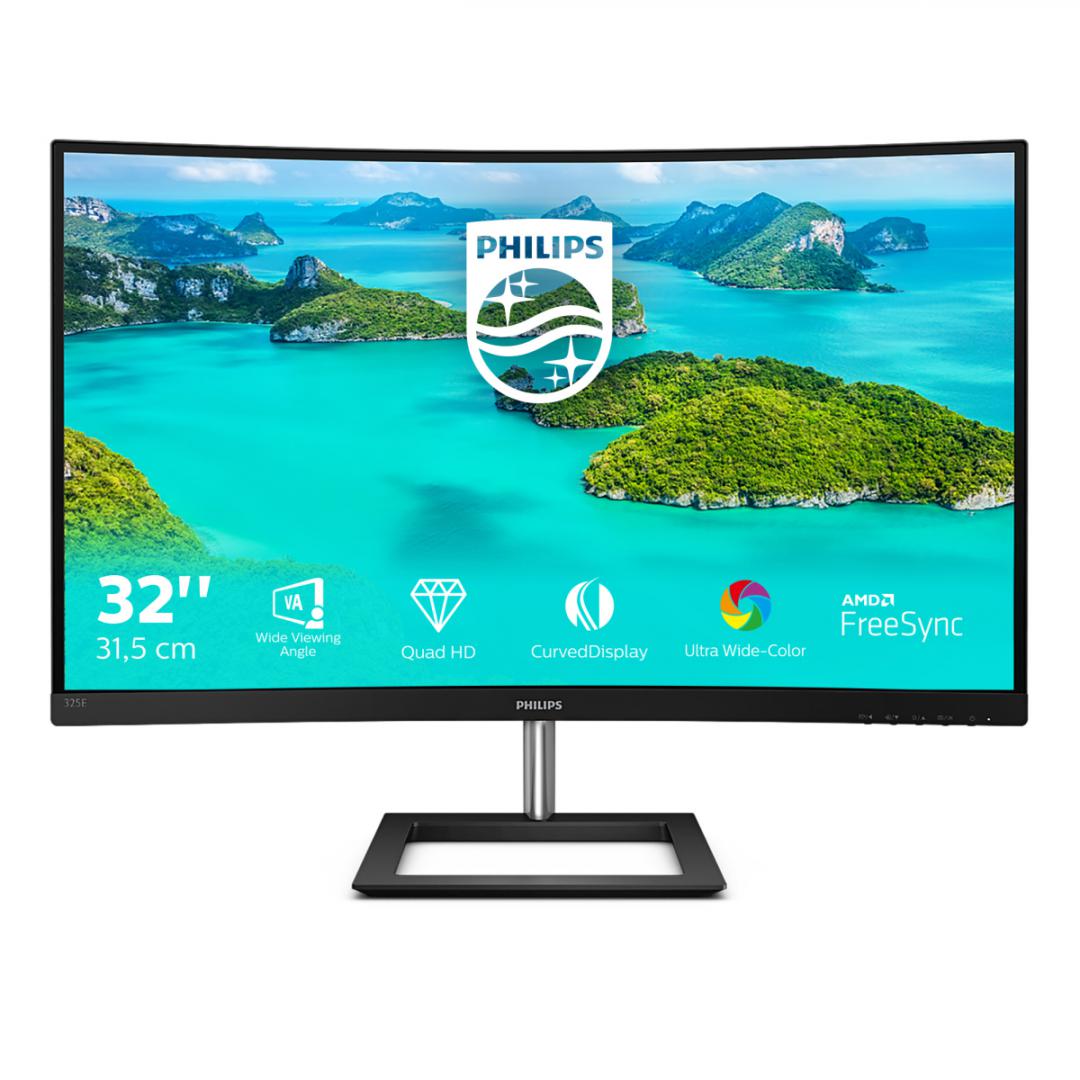 Monitor Consumer Philips 325E1C/00, 31.2", 2560 x 1440 pixeli, Black,