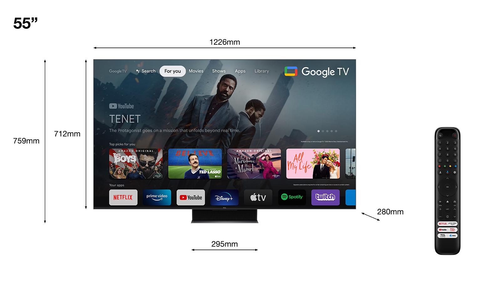 Televizor Smart QLED TCL 55C845 139,7 cm (55") 4K Ultra - imagine 4