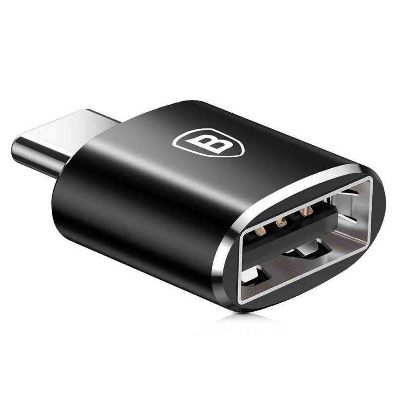 Adaptor Baseus Mini OTG CATOTG-01, negru - imagine 3