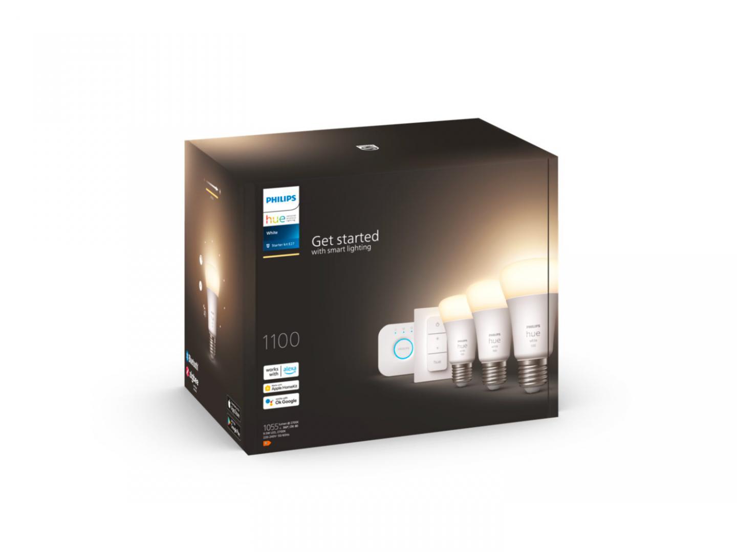 Pachet 3 Becuri LED inteligente Philips Hue A60, Bluetooth, E27 - imagine 3