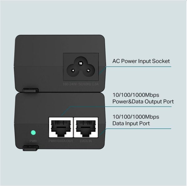 TP-Link, PoE+ Injector, TL-POE160S, Standarde si protocoale: IEEE802.3i, IEEE802.3u, IEEE802.3ab, - imagine 3