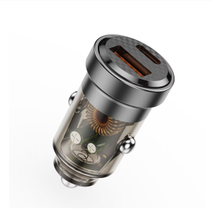 Incarcator Auto LEMONTTI LIAQCPD45WTN, 45W, 2 porturi, Gri