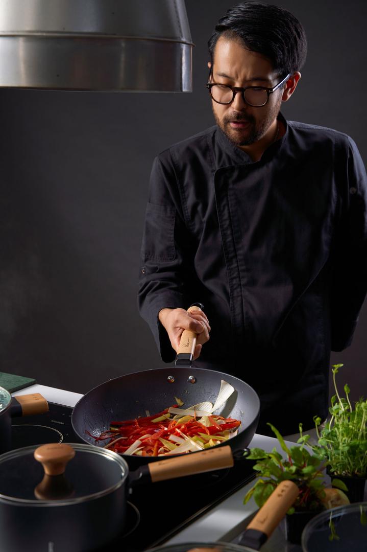 TIGAIE WOK 32X9 CM, RIKITO WATANABE, SAMURAI GOURMET, COOKING BY - imagine 10