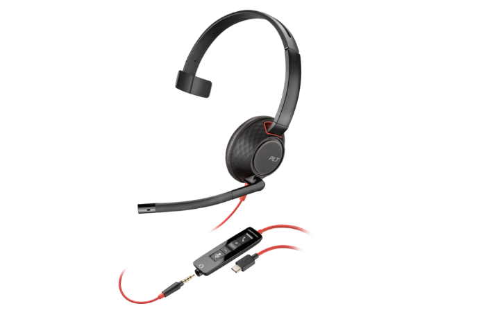 Casti Head-band HP Blackwire 5210, Wired, Negru