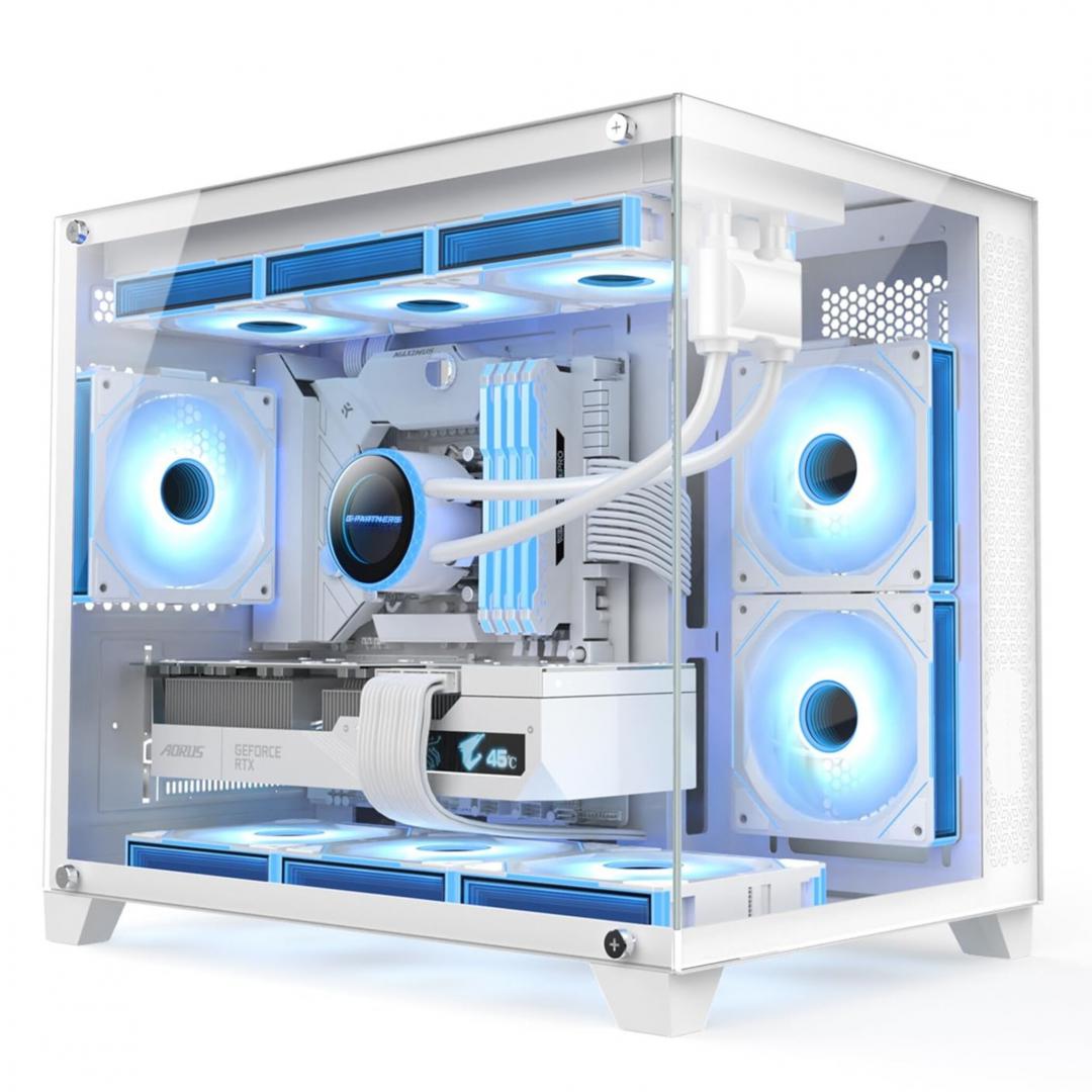Carcasa 1st PLAYER MV6-TP, Mini Tower, White