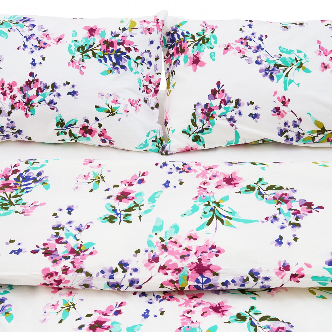 Set de pat king size bumbac,144TC,Sakura - imagine 5