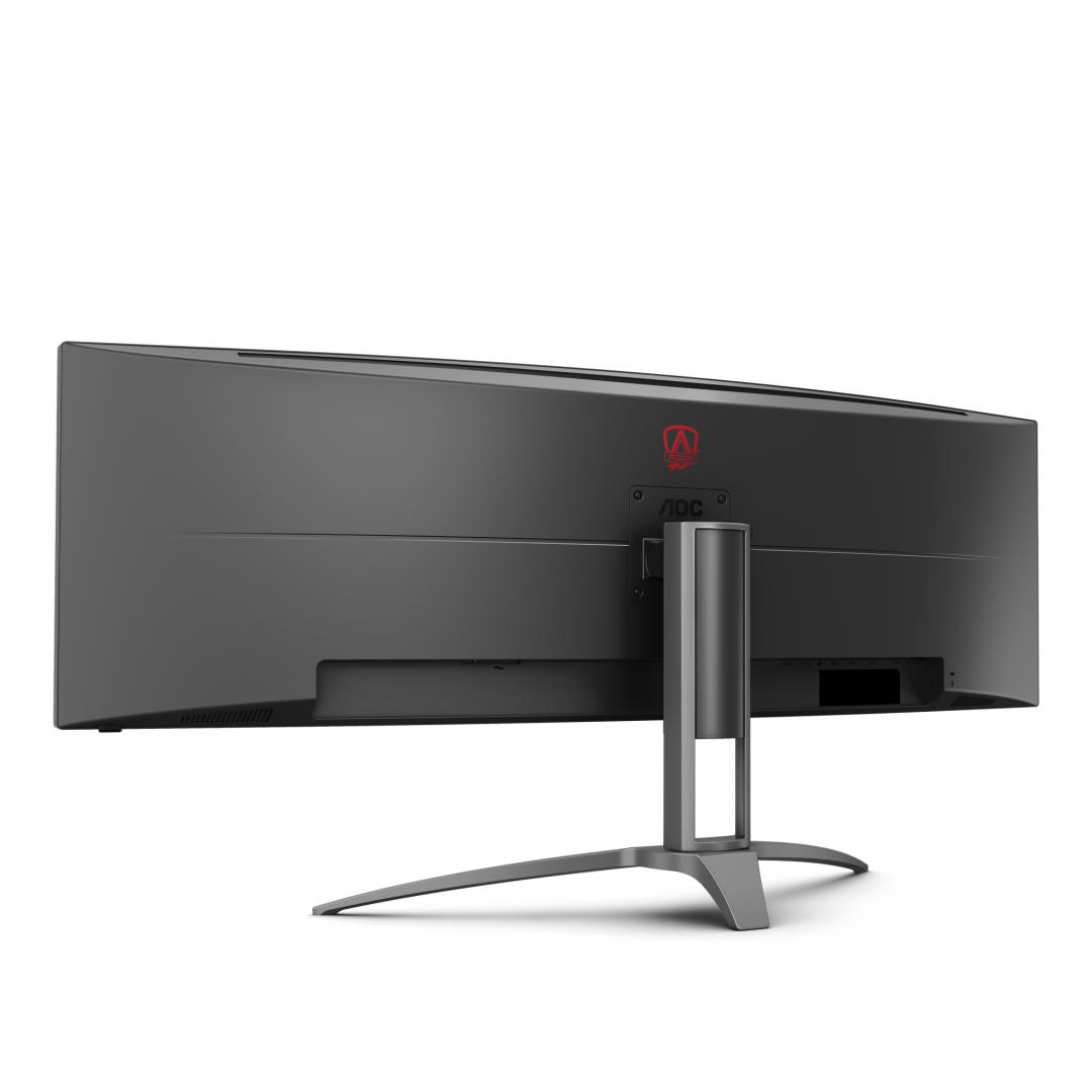 Monitor Gaming AOC AG493UCX2, 48.8", 5120 x 1440 pixeli, Black, - imagine 10