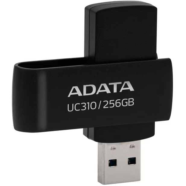 Memorie USB ADATA UC310 256 GB, USB 3.2, Negru
