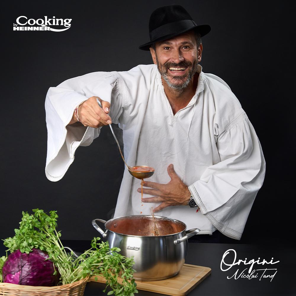 SEMIOALA INOX+CAPAC 24X13.5 CM, 6L, NICOLAI TAND, ORIGINI, COOKING BY - imagine 7