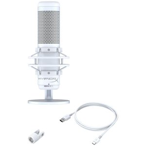 Microfon HyperX QuadCast S, tip Condenser, USB, LED backlight