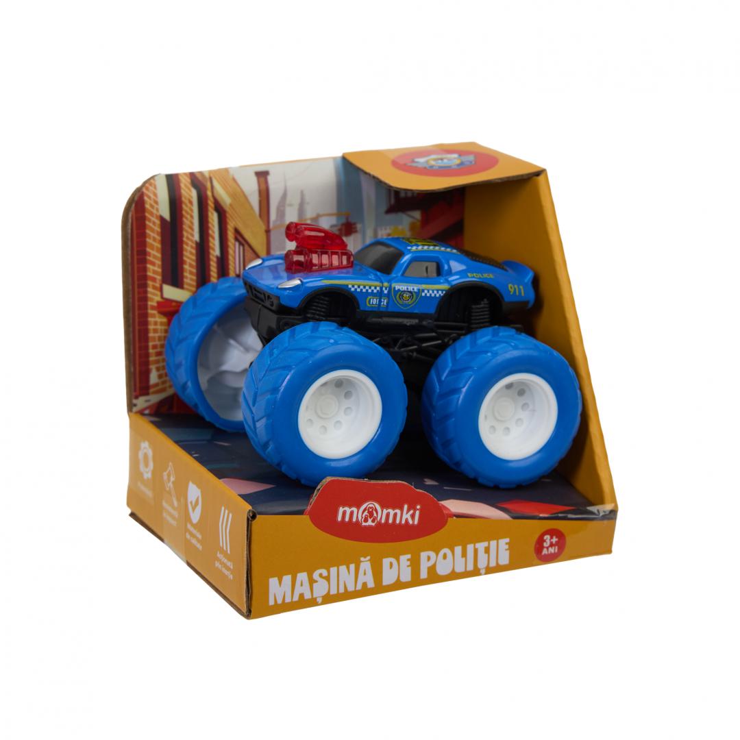 MASINA DE POLITIE, 8.5CM, ALBASTRA, MOMKI - imagine 4