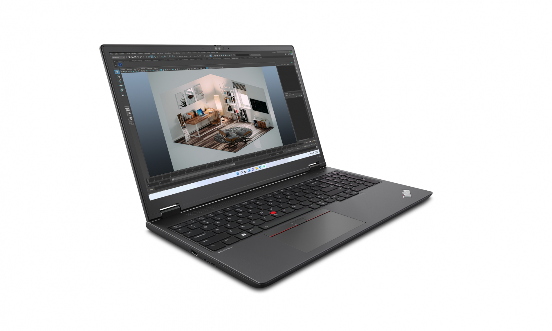 Laptop Workstation Lenovo ThinkPad P16v Gen 2, cu procesor Intel - imagine 3