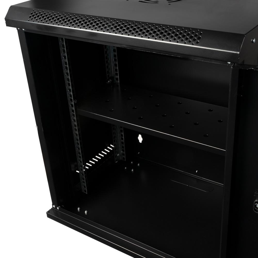 CABINET 19″ SPACER 12U 500x400mm, fixare pe perete, Flatpack (dezasamblat), - imagine 5
