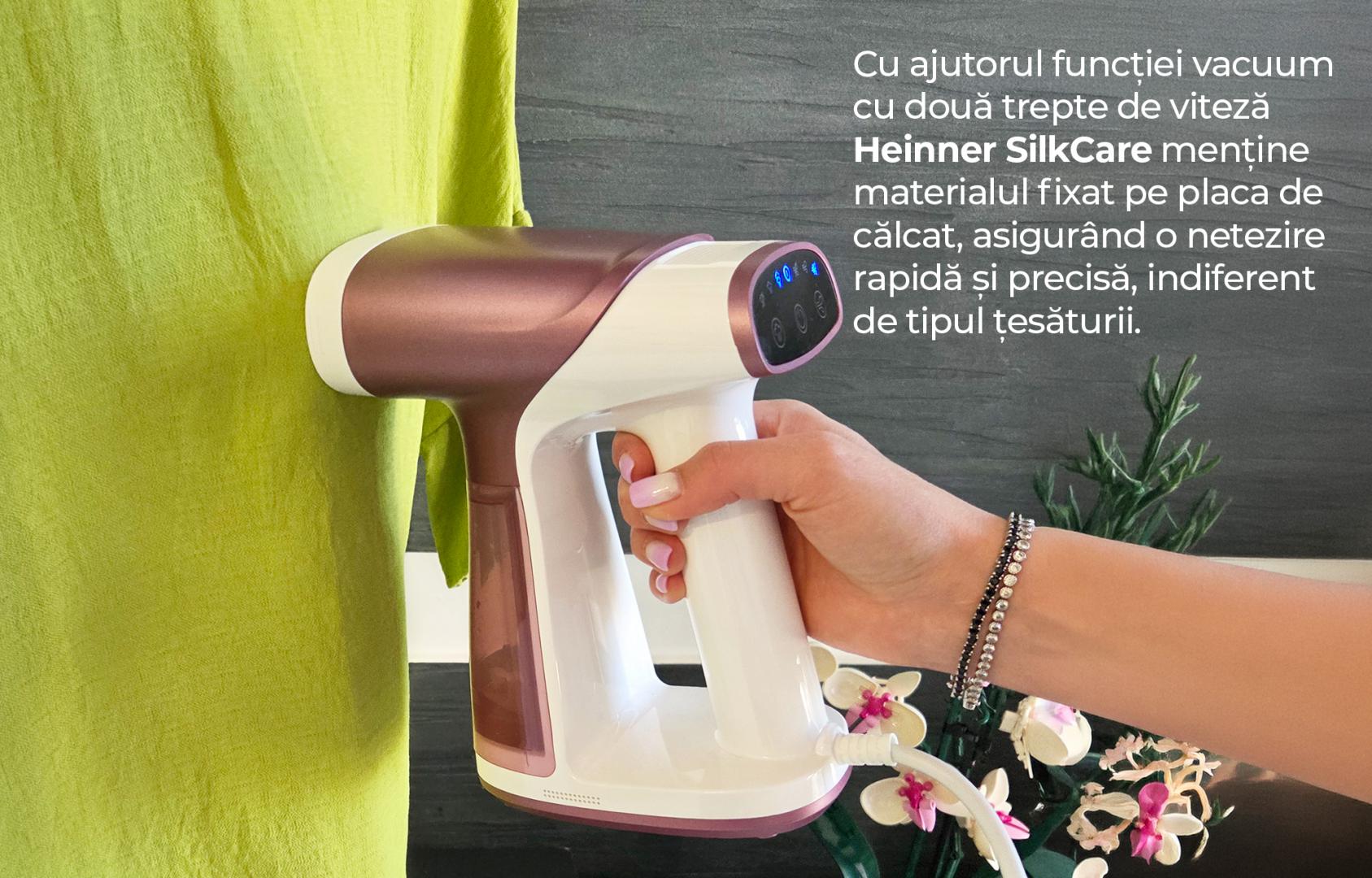 Aparat de călcat vertical cu funcție vacuum HEINNER SilkCare HGS- - imagine 7
