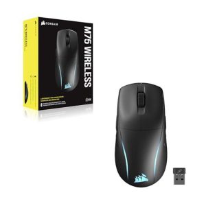 Mouse Gaming Wireless Corsair M75, 26000 DPI, Negru
