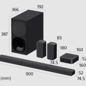 Soundbar SONY HT-S40R, 5.1, 600W, Bluetooth, Dolby Audio, Negru