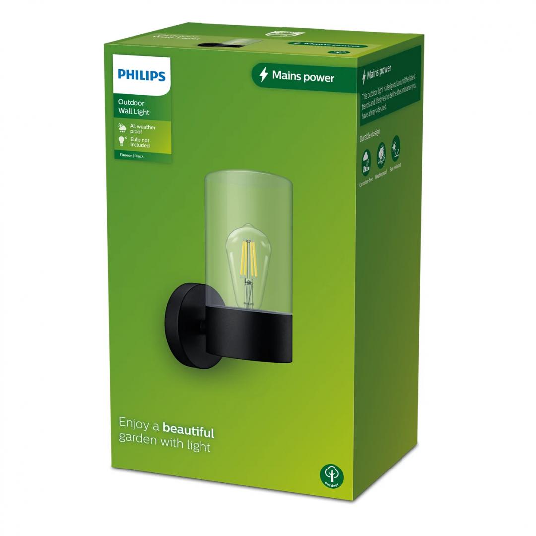 Aplica pentru exterior Philips FLAREON UP, 1xE27, max 25W, IP44