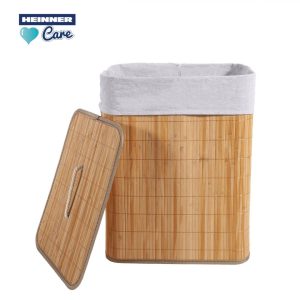 COS DE RUFE DREPTUNGHIULAR DIN BAMBUS,  40x30x60 CM, 70