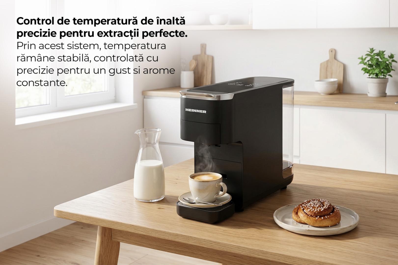 ESPRESSOR CU CAPSULE HEINNER CAFE SUPREME HEMC-DD15BK - imagine 8