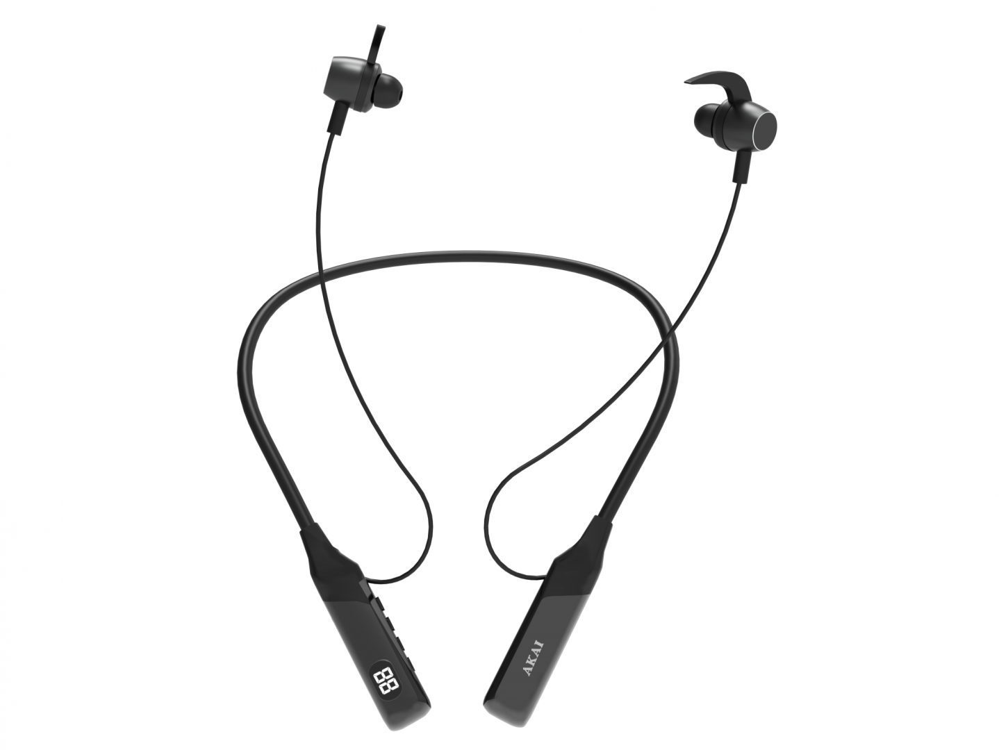 Casti Head-band AKAI BTN-B100, Wireless, Negru - imagine 4