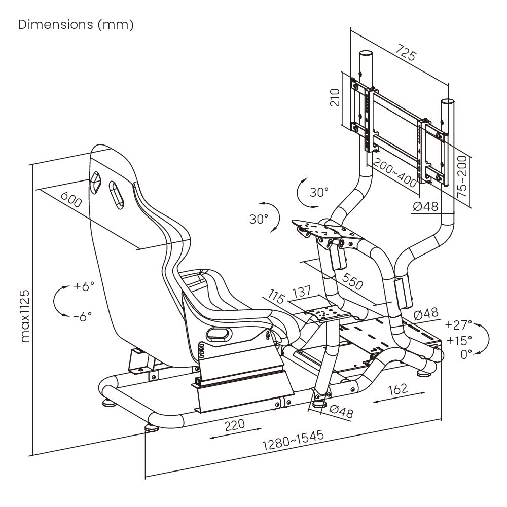 Scaun gaming Serioux Racing Cockpit cu suport monitor - imagine 11