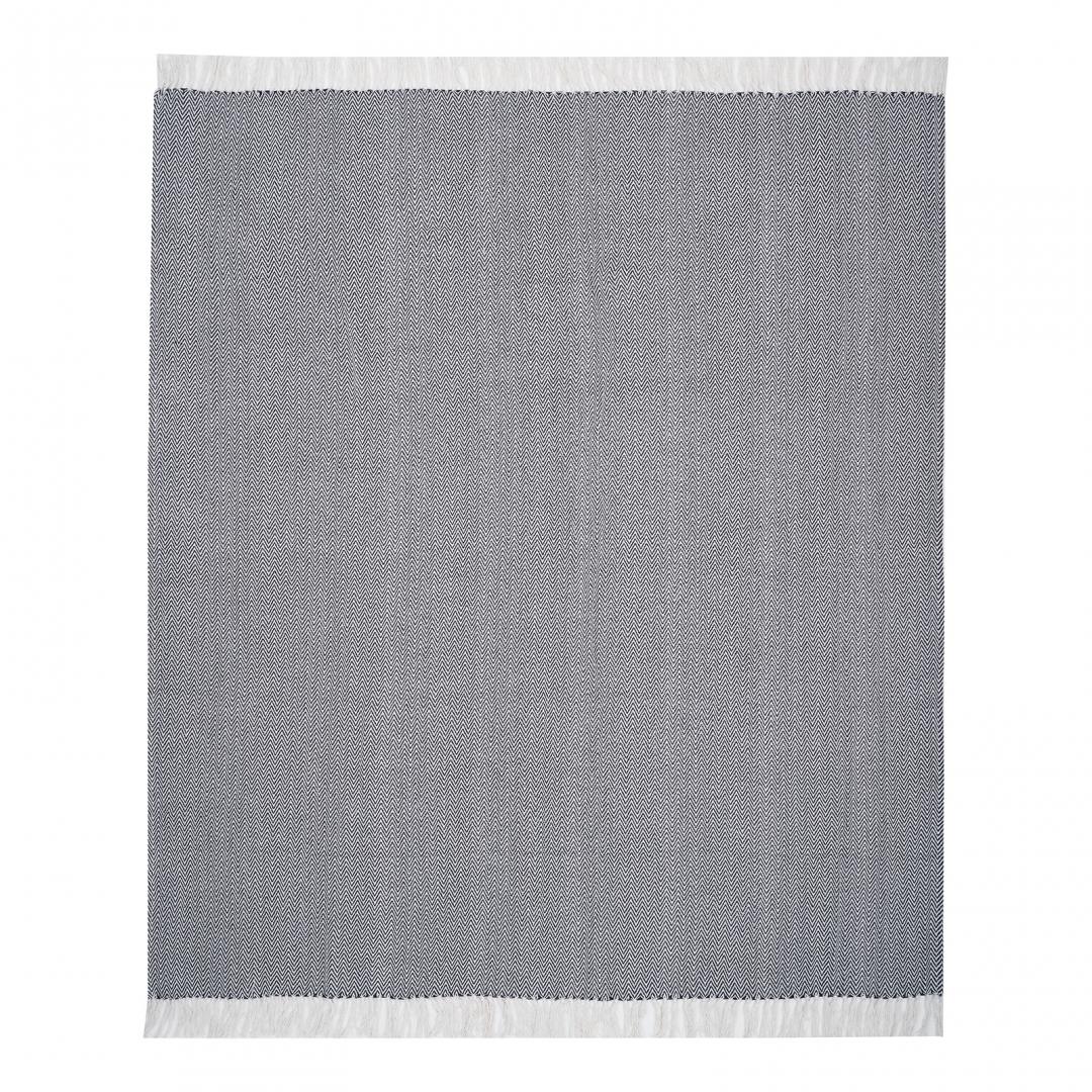 CUVERTURA PLED 200X220 CM ZAG BLACK - imagine 4