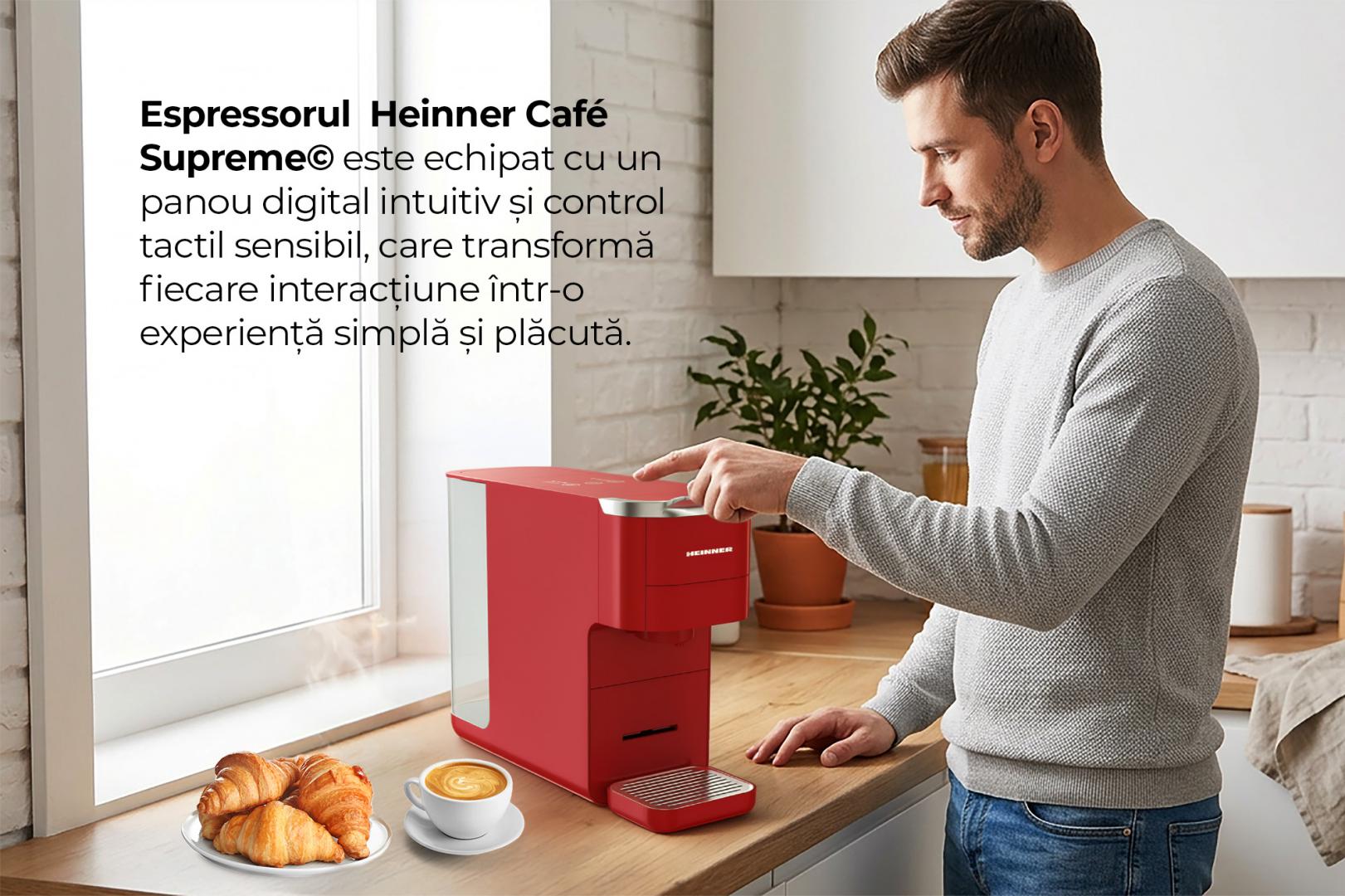 ESPRESSOR CU CAPSULE HEINNER CAFE SUPREME HEMC-DD15RED - imagine 6