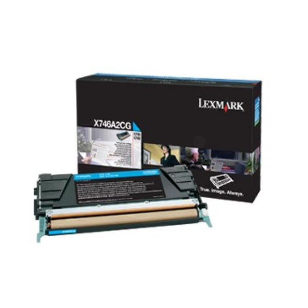 Toner Lexmark X746A3 C, Cyan