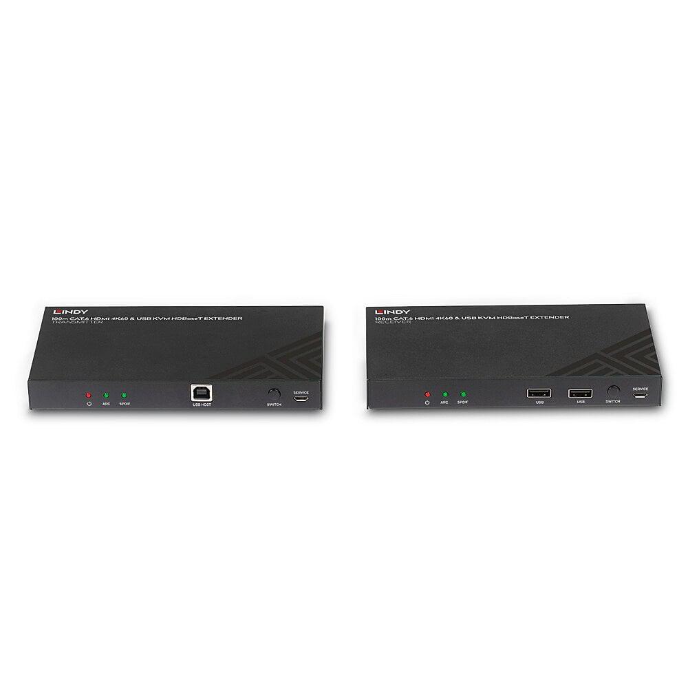 Lindy LY-38343 KVM Extender 100m Cat.6 HDMI 4K60, Audio, IR - imagine 5