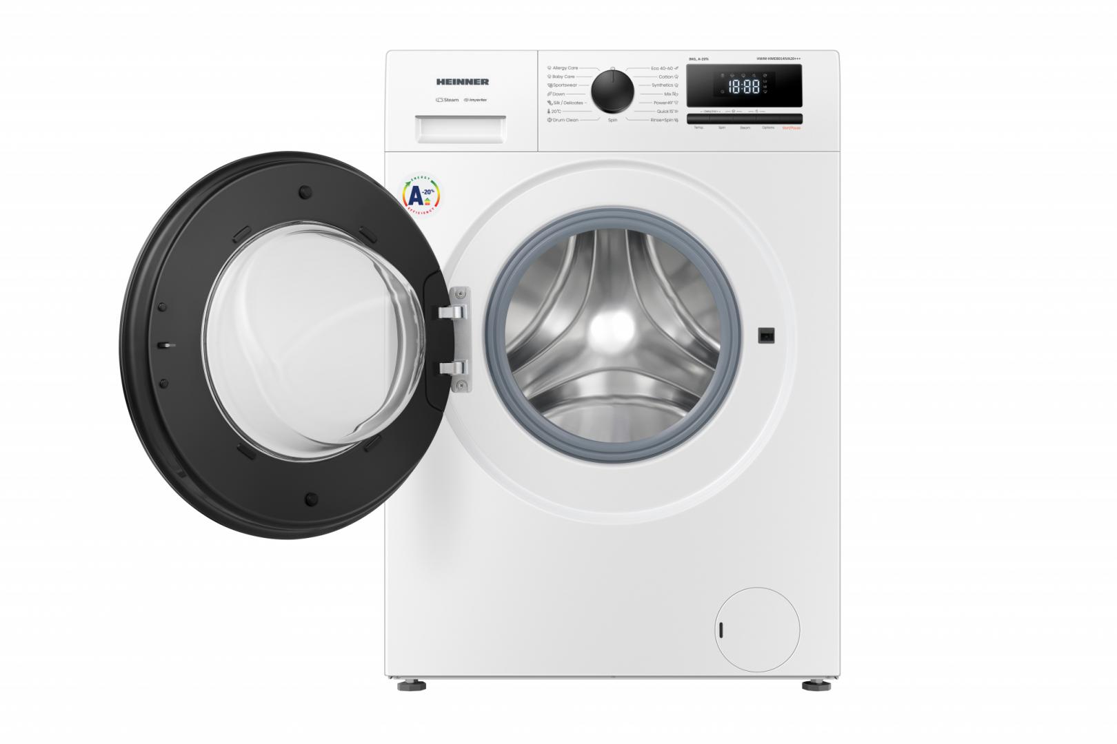 Masina de spalat rufe HEINNER HWM-HME8014IVA20+++, 8 kg, 1400 rpm, - imagine 7