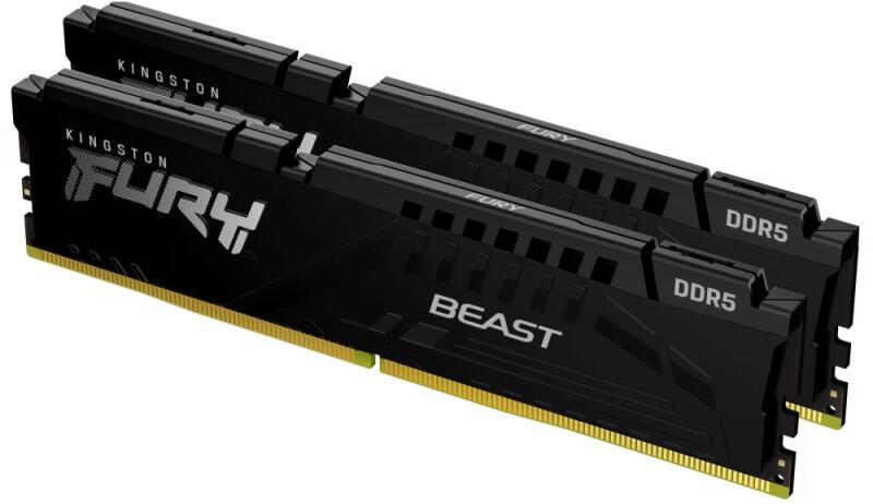 Memorie RAM Kingston FURY Beast, 64GB DDR5, 5200MHz, CL36