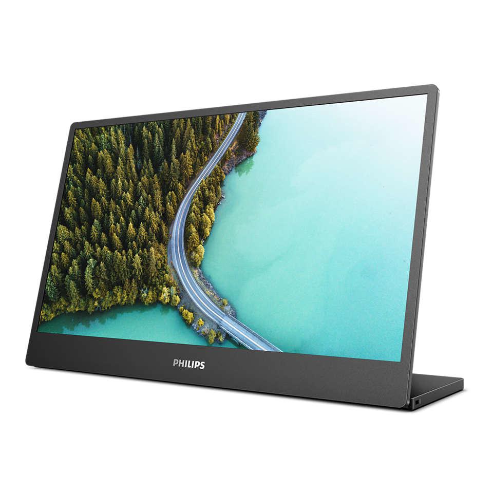 Monitor Consumer Philips 16B1P3302D/00, 15.6", 1920 x 1080 pixeli, Black, - imagine 6