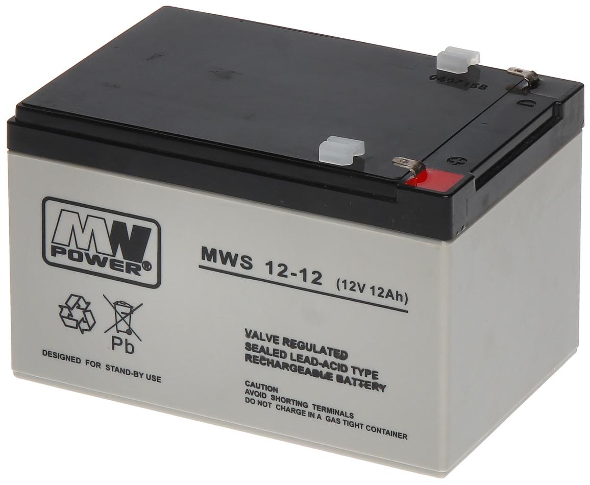 Acumulator AGM 12Ah 12V seria MW Power,MWS12-12, terminal de
