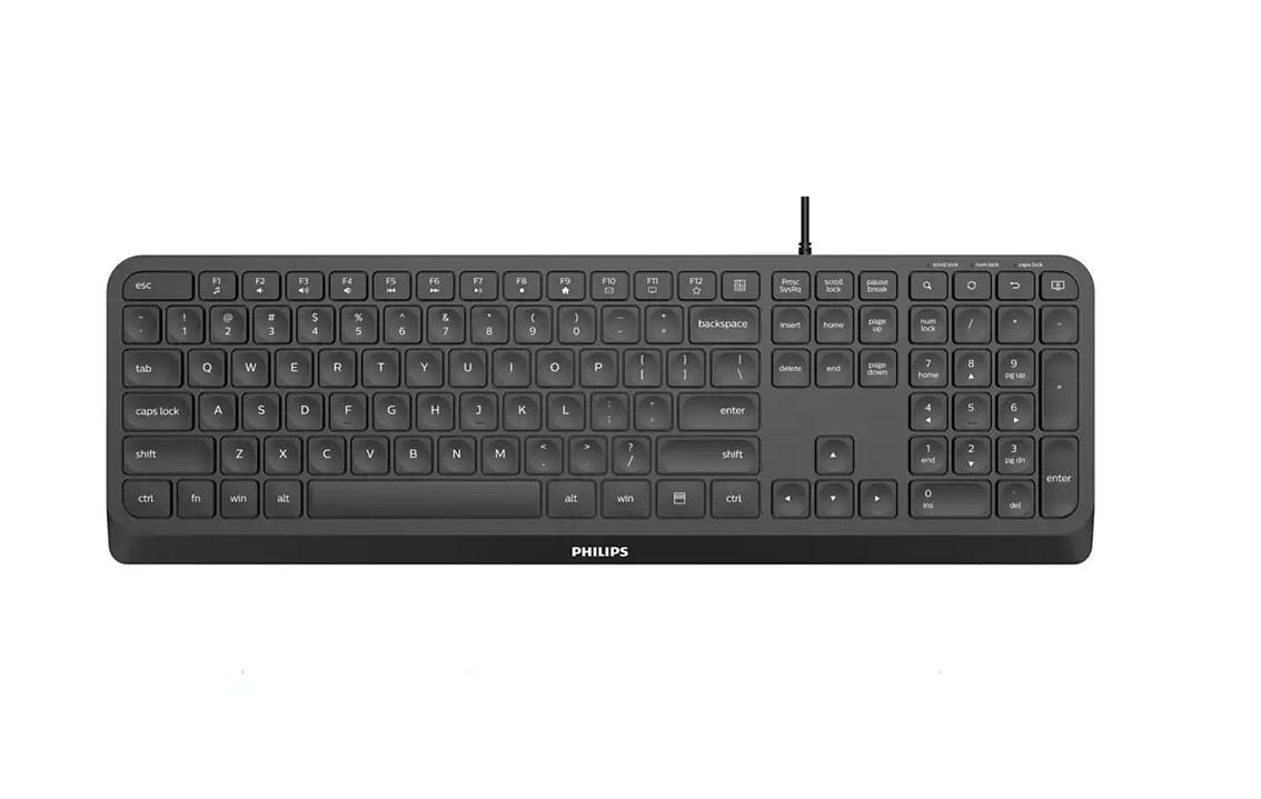 Tastatura Mecanica Philips 2000 series SPK6207B/00, USB, Negru