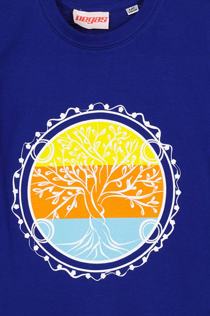 TRICOU ROATA FAMILIE COPII ROYAL BLUE-12 - imagine 4